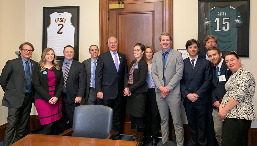Chesapeake Bay Day on the Hill Lobby Day on March 6, 2019 with Senator Bob Casey.