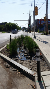 Stormwater Bumpout at Shepard Recreation Center; Photo Credit: Philadelphia Water Department