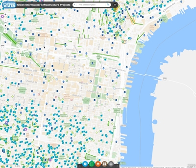 Visit Philadelphia Water Department’s “Big Green Map”